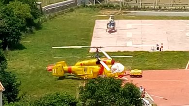 Photo of Santa Comba Dão: Helicóptero da Proteção Civil voltou ao heliporto da cidade